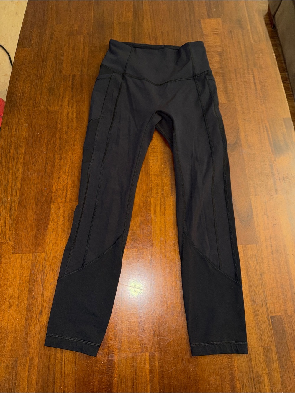 Lululemon Ladies All The Right Places leggings black. 23 inch inseam. Size 4.